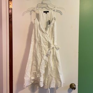 NWT Lulus XL White Wrap Dress